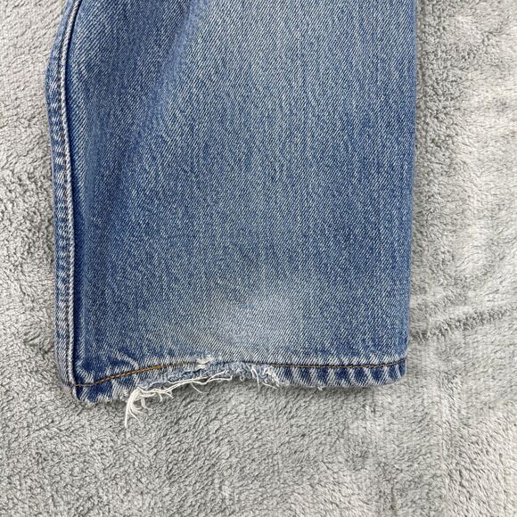 VTG Levi's 501 XX Jeans Mens 35x32 Actaul 32x28 Blue Denim Distressed Button Fly - Picture 13 of 16